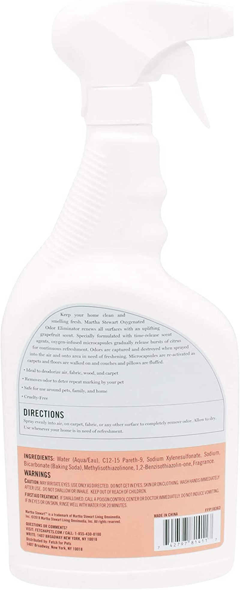 for Pets Oxy-Powered Time-Release Odor Eliminator | Effective Carpet Odor Neutralizer and Pet Stain Deodorizer, Fresh Citrus Grapefruit Scent, 32 Ounces 2 Pack (64 Oz Total),Ff10362Pcs2